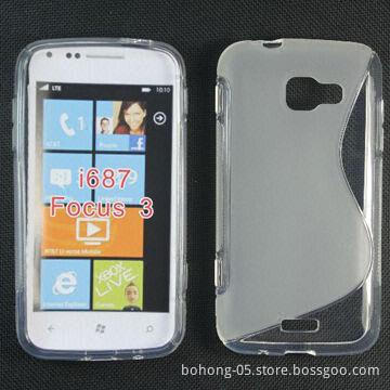 S-shaped TPU Case for LG D686, Customized Colors are Accepted, 500pcs/Color